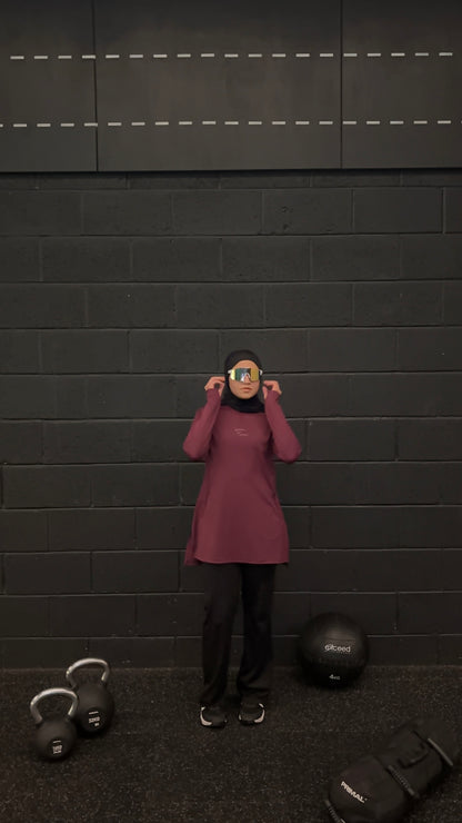 Modest Sports Top Burgundy (PRE-ORDER)