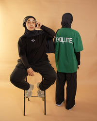 Oversized Tee's - Green & Black