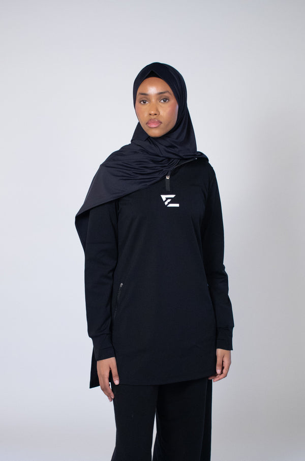 Modest Sports Top Black