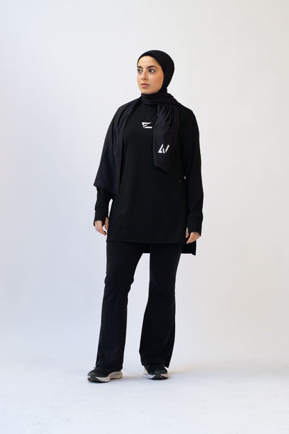 Modest Sports Top - Black