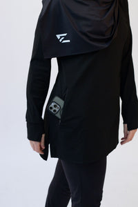 Modest Sports Top Black