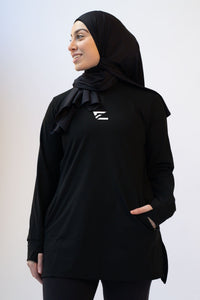 Modest Sports Top - Black