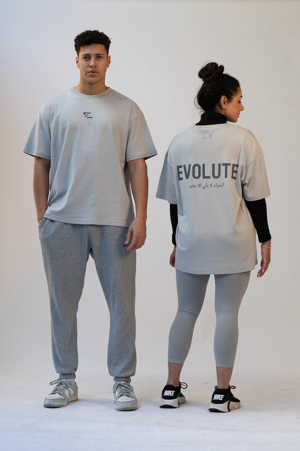 Premium Oversized Tee - Ash Grey