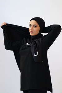 Sports Hijab - Black (Free Undercap)