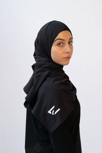 Sports Hijab - Black (Free Undercap)