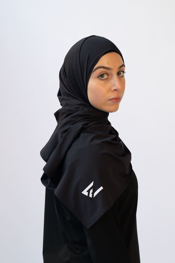 Sports Hijab - Black (Free Undercap)