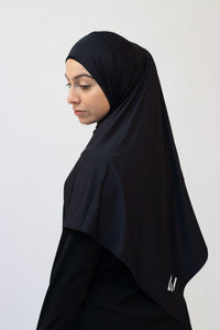 Sports Hijab - Black (Free Undercap)