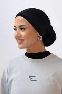 Sports Hijab - Black (Free Undercap)