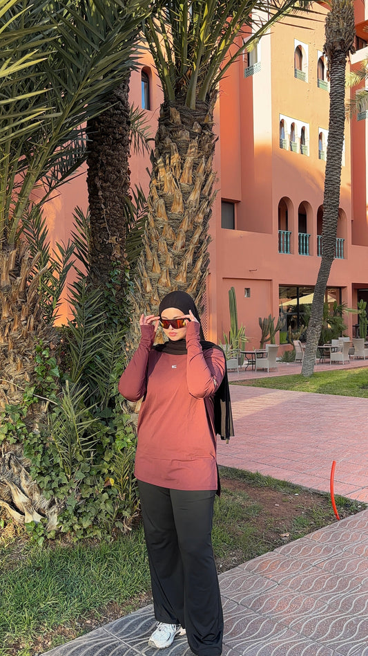 WOMENS 2-IN-1 OVERSIZED TEE